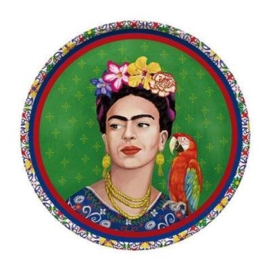 FRIDA WITH PARROT CELEBRATION TRAY