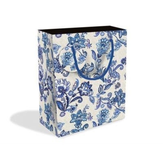 Paisley Blue Med Bag