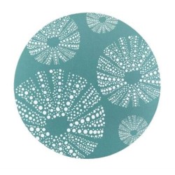 Kina Aqua 10cm - Round Coaster Kina Aqua 10cm - Round Coaster