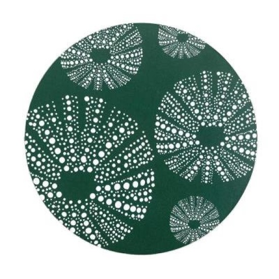 Kina Green 10cm - Round Coaster
