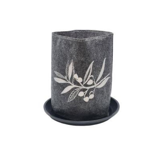 Olives On Mid Grey -  Ecofelt Growbag
