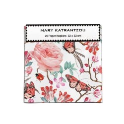Red Floral Paper Napkin Pkt 20 Red Floral Paper Napkin Pkt 20