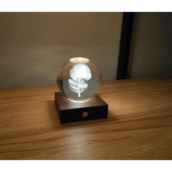 PÅhutukawa - 3D Laser Engraved LED Light