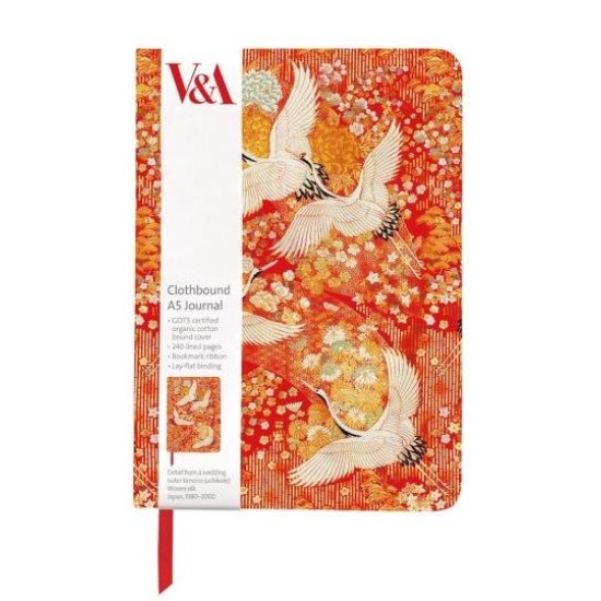 Kimono Cranes - A5 Clothbound Journal