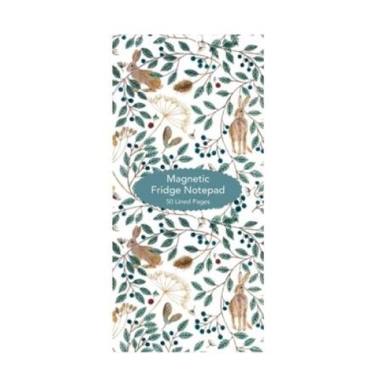 Hares And Berries Magnetic Notepad