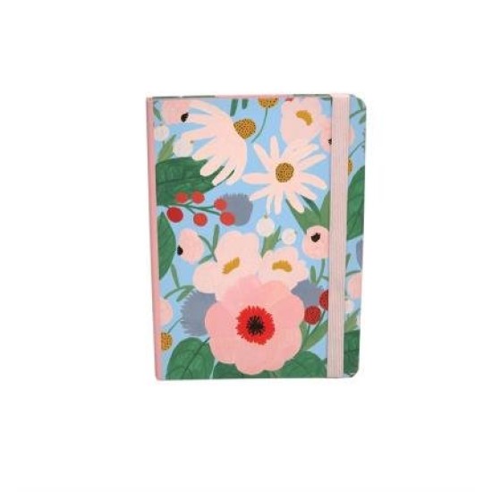 D Floral Stripe A5 Journal