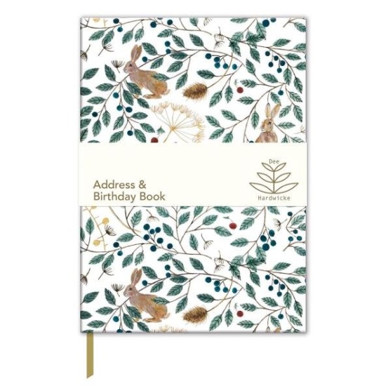 D  Hares & Berries - Address & Birthday Book