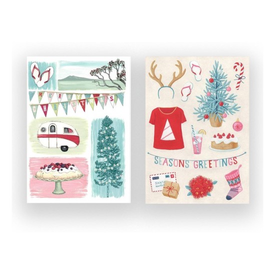 D  Pavlova / Christmas Icons 8 Pkt - Christmas Card Pack