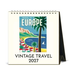 Vintage Travel - 2027 Desk Calendar Vintage Travel - 2027 Desk Calendar