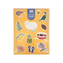 100% New Zealand NZ Icons Sticker Sheet