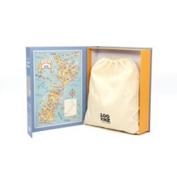 100% New Zealand 1950s Fun Map Jigsaw Puzzle