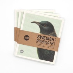 100% New Zealand Swedish Dishcloths - Hushed Birds 100% New Zealand Swedish Dishcloths - Hushed Birds