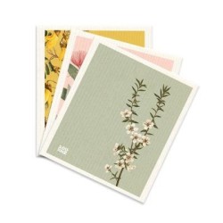 100% New Zealand Swedish Dishcloths - Vintage Botanicals 100% New Zealand Swedish Dishcloths - Vintage Botanicals
