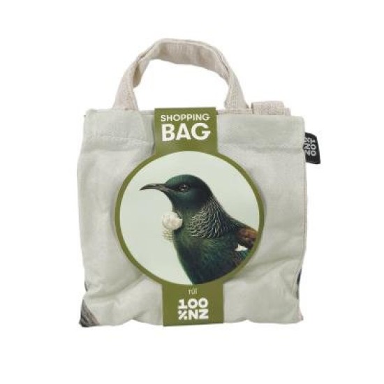 100% New Zealand Hushed Tui Shopping Bag