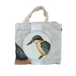 100% New Zealand Hushed Kingfisher Shopping Bag
