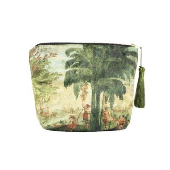 100% New Zealand Dufour Pacifique Velvet Cosmetic Bag