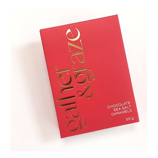 Gather & Graze Chocolate Sea Salt Caramels 55g RED