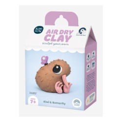 Kuwi Clay - Kiwi & Butterfly Kuwi Clay - Kiwi & Butterfly